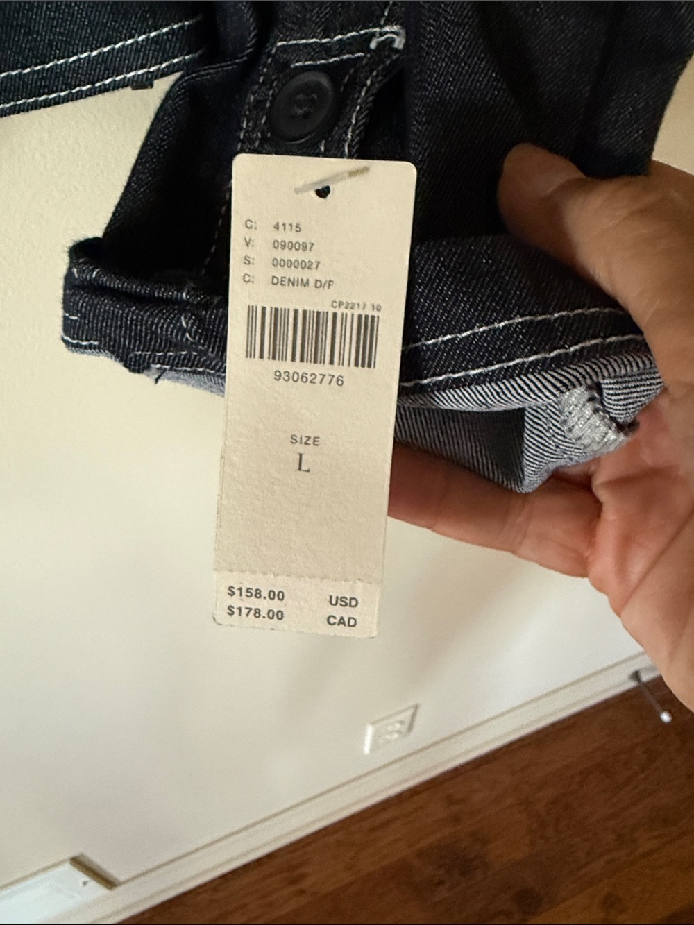 Maeve Denim Double-Breasted Blazer. NWT - Picture 3 of 4